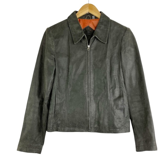 Copper Key | Jackets & Coats | Copper Key Snakeskin Embossed Leather ...